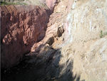 Abbauübersicht der Grube im September 2003