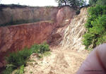 Abbauübersicht der Grube im Juli 2004