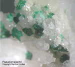 Odenwald Mineralien Borstein Pseudomalachit