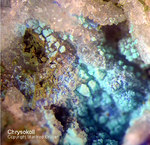 Sauerland Mineralien Müschede Chrysokoll