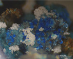 Griechenland Mineralien Lavrion Laurion Hilarion Cyanotrichit
