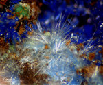 Griechenland Mineralien Lavrion Laurion Hilarion Cyanotrichit