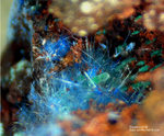 Griechenland Mineralien Lavrion Laurion Hilarion Cyanotrichit