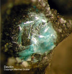 Eifel Mineralien Berzeliushütte Stolberg Devillin