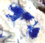 Griechenland Mineralien Laurion Hilarion Nadelazurit