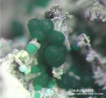 Lavrion Mineralien Km3 Glaukosphaerit