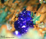 Griechenland Lavrion Mineralien Christiana Azurit