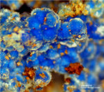 Griechenland Mineralien Lavrion Laurion Hilarion Cyanotrichit