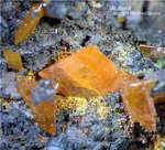 Griechenland Lavrion Mineralien Plaka Wulfenit